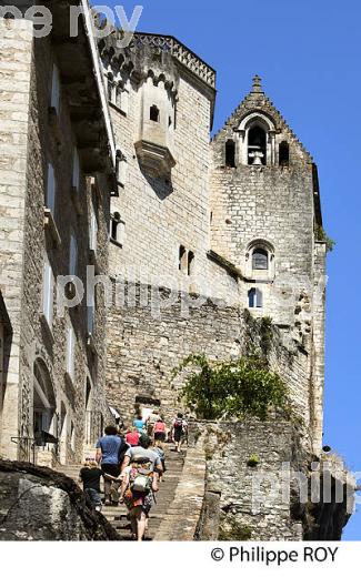 CITE SAINTE, VILLAGE PERCHE  DE ROCAMADOUR, CAUSSE DE GRAMAT,  HAUT QUERCY, LOT. (46F02021.jpg)