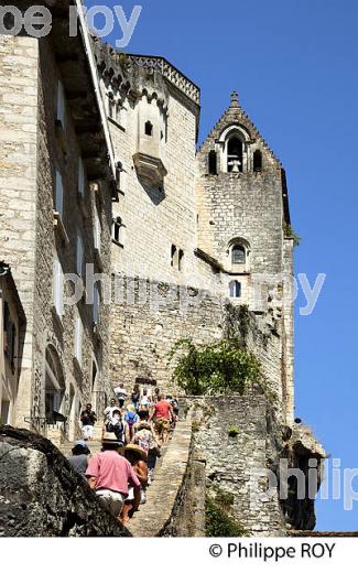 CITE SAINTE, VILLAGE PERCHE  DE ROCAMADOUR, CAUSSE DE GRAMAT,  HAUT QUERCY, LOT. (46F02022.jpg)