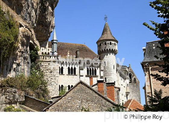 CITE SAINTE, VILLAGE PERCHE  DE ROCAMADOUR, CAUSSE DE GRAMAT,  HAUT QUERCY, LOT. (46F02026.jpg)