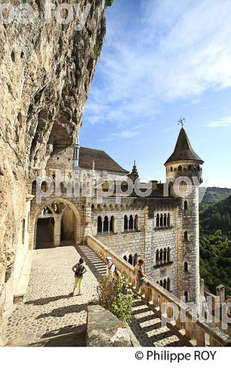 CITE SAINTE, VILLAGE PERCHE  DE ROCAMADOUR, CAUSSE DE GRAMAT,  HAUT QUERCY, LOT. (46F02032.jpg)