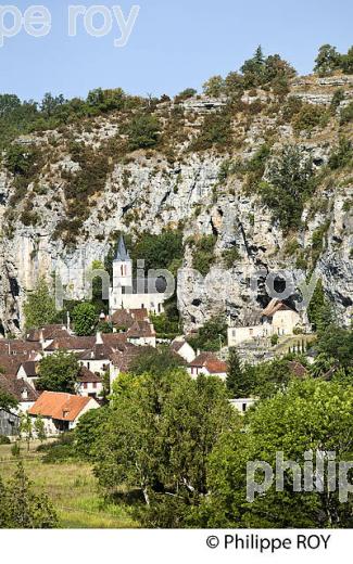 VILLAGE DE GLUGES, FALAISE DU CAUSSE DE MARTEL, HAUT QUERCY, VALLEE DORDOGNE, LOT. (46F02214.jpg)