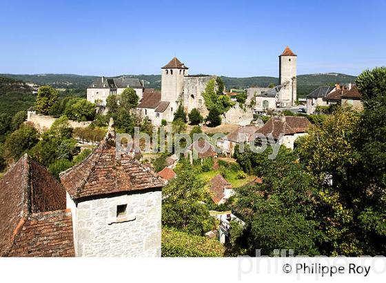LE VILLAGE  DE MONTVALENT, CAUSSE DE GRAMAT, HAUT QUERCY, VALLEE  DE LA DORDOGNE, LOT. (46F02219.jpg)