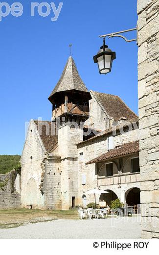 PRIEURE NOTRE DAME, VILLAGE DE ESPAGNAC-SAINTE-EULALIE, VALLEE DU CELE, QUERCY, LOT. (46F02332.jpg)