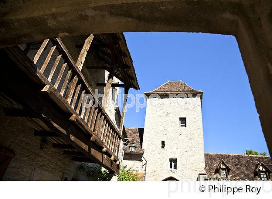 VILLAGE DE ESPAGNAC-SAINTE-EULALIE, VALLEE DU CELE, QUERCY, LOT. (46F02336.jpg)