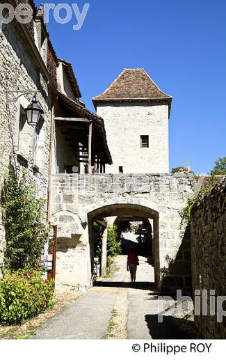 VILLAGE DE ESPAGNAC-SAINTE-EULALIE, VALLEE DU CELE, QUERCY, LOT. (46F02337.jpg)