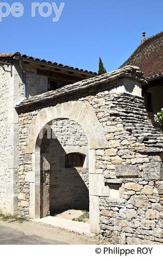 VILLAGE DE ESPAGNAC-SAINTE-EULALIE, VALLEE DU CELE, QUERCY, LOT. (46F02338.jpg)