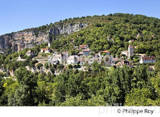 LE VILLAGE DE SAULIAC-SUR-CELE, VALLEE DU CELE, QUERCY, LOT. (46F02401.jpg)