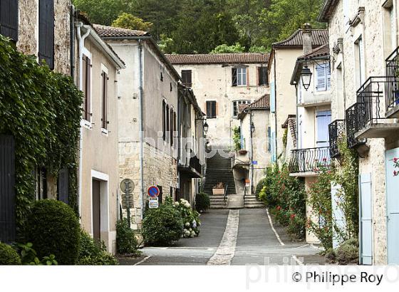 VILLAGE DE CASTELFRANC, VALLEE DU LOT, QUERCY, LOT. (46F02739.jpg)