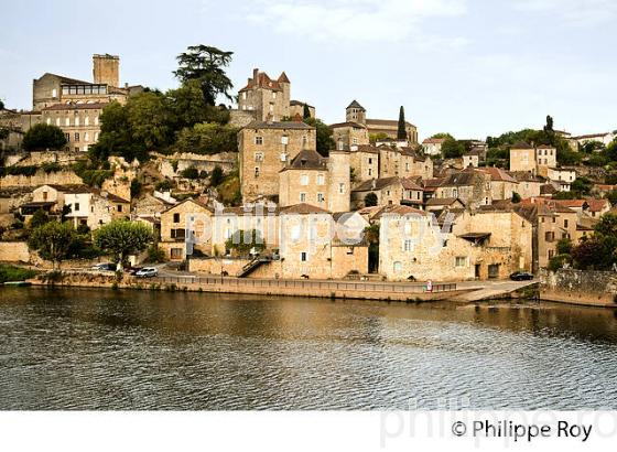 LE LOT ET LE VILLAGE MEDIEVAL  DE PUY L' EVEQUE,  VALLEE DU LOT, QUERCY, LOT. (46F02808.jpg)