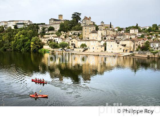 LE LOT ET LE VILLAGE MEDIEVAL  DE PUY L' EVEQUE,  VALLEE DU LOT, QUERCY, LOT. (46F02809.jpg)