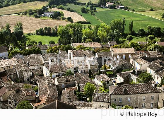 LE  VILLAGE MEDIEVAL DE MONTCUQ, QUERCY BLANC, LOT. (46F03204.jpg)