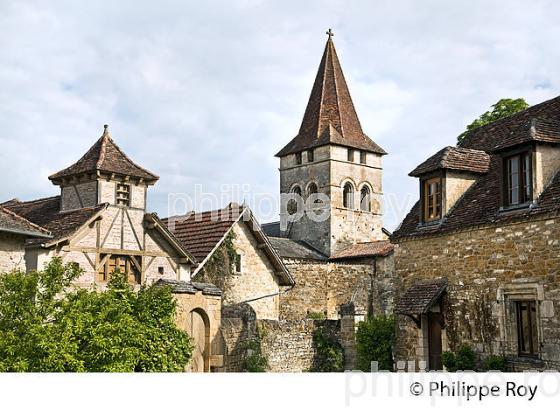 VILLAGE DE CARENNAC, VALLEE DE LA DORDOGNE LOTOISE, QUERCY, LOT. (46F03932.jpg)