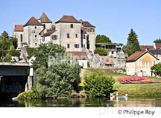VILLAGE DE MEYRONNE,  VALLEE DE LA DORDOGNE LOTOISE, QUERCY, LOT. (46F04218.jpg)