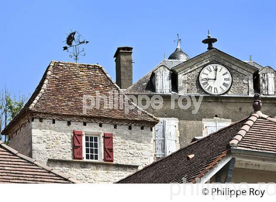 VILLAGE DE SAINT SOZY,  VALLEE DE LA DORDOGNE LOTOISE, QUERCY, LOT. (46F04317.jpg)