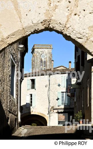 PORTE FORTIFIEE DE LA  BASTIDE DE CASTILLONNES,  LOT-ET-GARONNE. (47F00812.jpg)