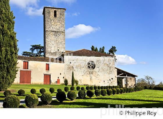 CHATEAU DU VILLAGE FORTIFIE DE POUDENAS ,PAYS D' ALBRET,  LOT ET GARONNE. (47F01002.jpg)