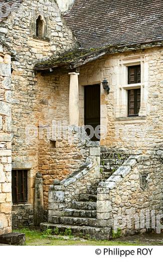 VILLAGE MEDIEVAL  DE SAUVETERRE-LA-LEMANCE,  HAUT QUERCY,  LOT-ET-GARONNE. (47F01029.jpg)