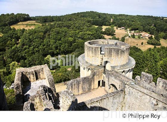 CHATEAU DE BONAGUIL, COMMUNE DE SAINT-FRONT-SUR-LEMANCE,   LOT-ET-GARONNE. (47F01128.jpg)