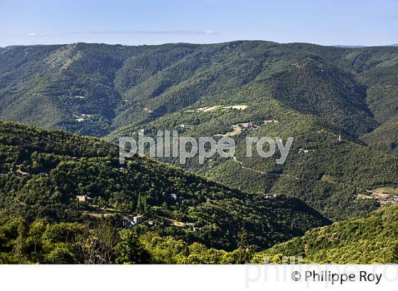 PANORAMA SUR LA VALLEE FRANCAISE,  CORNICHE DES CEVENNES , COMMUNE DE GABRIAC, LOZERE. (48F00304.jpg)