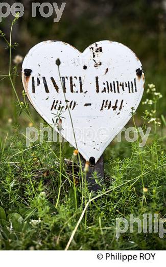 CIMETIERE PROTESTANT,  HAMEAU DE FILNIELS,  MONT LOZERE,  LE PONT DE MONTVERT,  CEVENNES, LOZERE. (48F02132.jpg)