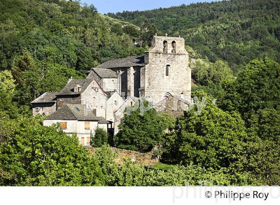 VILLAGE DE SAINT-JULIEN-DU-TOURNEL, VALLEE DU LOT, MONT LOZERE, CEVENNES, LOZERE (48F02412.jpg)