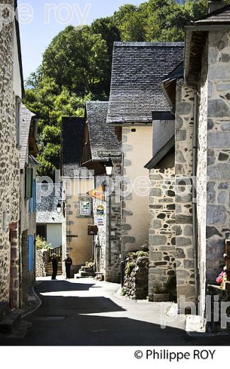 LE VILLAGE JACQUAIRE DE  BORCE,  VALLEE D' ASPE, BEARN, PYRENEES ATLANTIQUES. (64F04504.jpg)