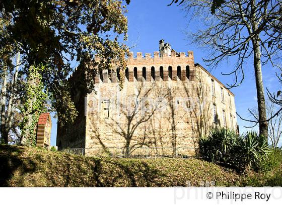CHATEAU FORT , VILLAGE   DE MORLANNE, LUY DE BEARN,   BEARN, PYRENEES- ATLANTIQUES. (64F05003.jpg)