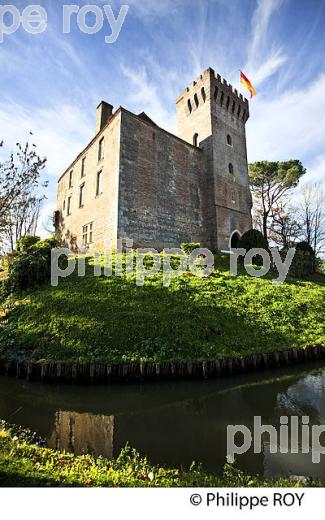 CHATEAU FORT , VILLAGE   DE MORLANNE, LUY DE BEARN,   BEARN, PYRENEES- ATLANTIQUES. (64F05006.jpg)