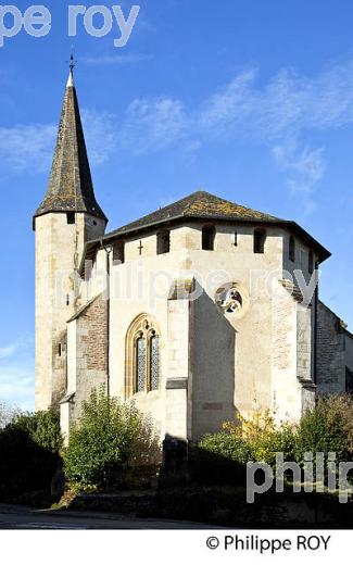 VILLAGE  FORTIFIE DE MORLANNE, LUY DE BEARN,   BEARN, PYRENEES- ATLANTIQUES. (64F05017.jpg)