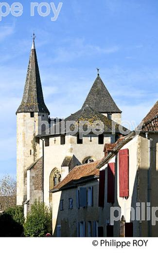 VILLAGE  FORTIFIE DE MORLANNE, LUY DE BEARN,   BEARN, PYRENEES- ATLANTIQUES. (64F05018.jpg)