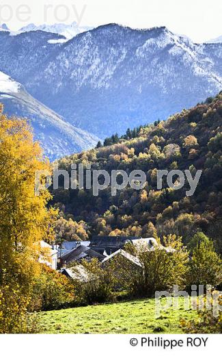 LE VILLAGE DE BILHERES EN OSSAU, VALLEE D' OSSAU, BEARN, PYRENEES ATLANTIQUES. (64F05417.jpg)