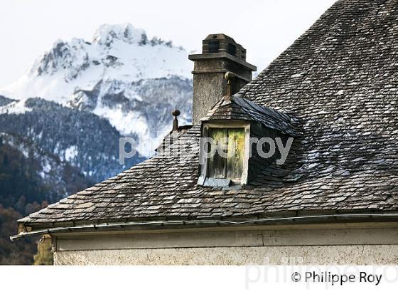 LE VILLAGE DE BILHERES EN OSSAU, VALLEE D' OSSAU, BEARN, PYRENEES ATLANTIQUES. (64F05511.jpg)