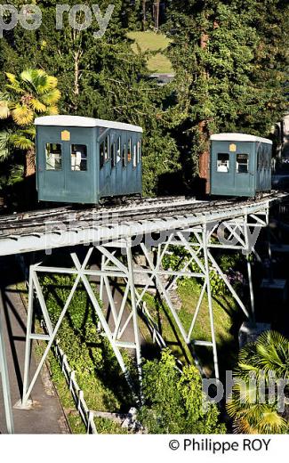 LE FUNICULAIRE,  BOULEVARD DES PYRENEES,  PAU, BEARN. (64F05917.jpg)