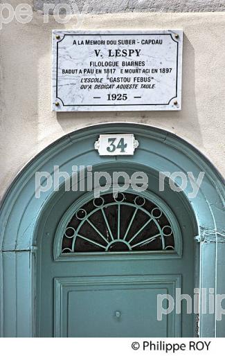 MAISON DE VASTIN LESPY, RUE DU MARECHEL JOFFRE, PAU, BEARN, PYRENEES-ATLANTIQUES. (64F06312.jpg)