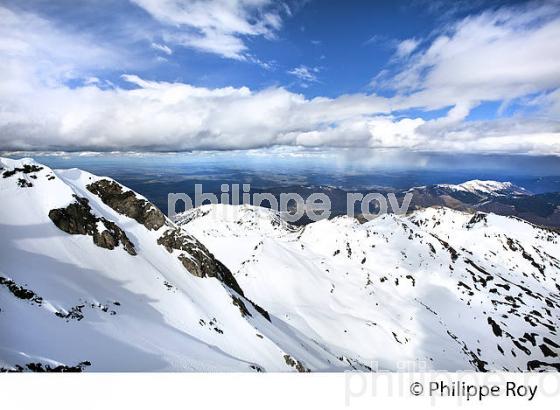LA CHAINE DES PYRENEES ,  DEPUIS L' OBSERVATOIRE DU PIC DU MIDI DE BIGORRE. (65F01703.jpg)