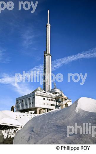 EMETTEUR TDF, OBSERVATOIRE DU PIC DU MIDI DE BIGORRE, HAUTES PYRENEES. (65F01914.jpg)
