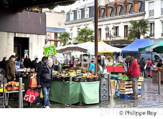 MARCHE DE LA HALLE BRAUHAUBAN , TARBES, BIGORRE, HAUTES-PYRENEES. (65F02016.jpg)