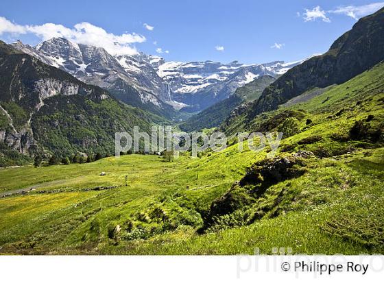 PLATEAU DE SAUGUE  ET CIRQUE DE GAVARNIE, PAYS TOY, HAUTES-PYRENEES. (65F02617.jpg)