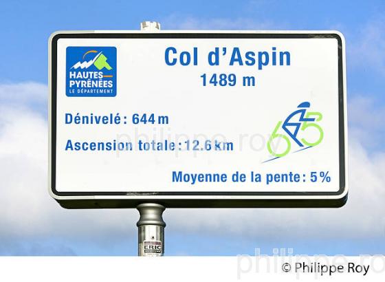 ROUTE DU COL D' ASPIN, ASPIN-AURE,  HAUTES-PYRENEES. (65F02729.jpg)