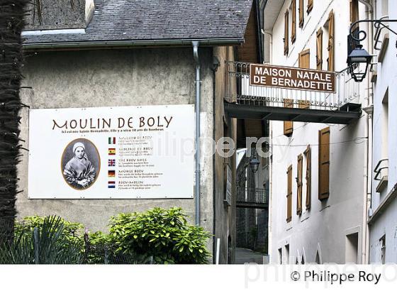 MOULIN DE BOLY, BERNADETTE SOUBIROUS, VILLE DE LOURDES, BIGORRE, HAUTES-PYRENEES. (65F03501.jpg)