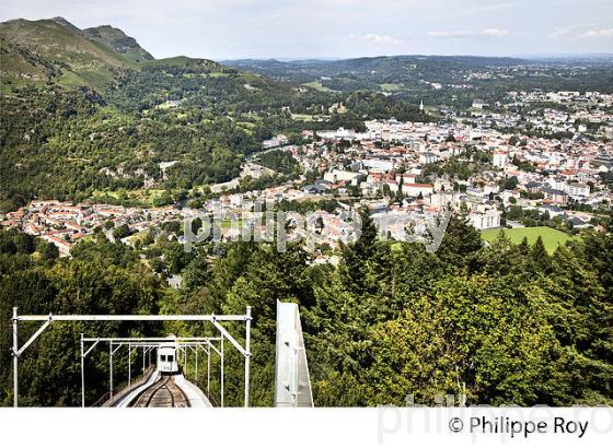 FUNICULAIRE DU PIC DU JER,  VILLE DE  LOURDES, BIGORRE, HAUTES-PYRENEES. (65F03531.jpg)