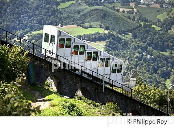 FUNICULAIRE DU PIC DU JER,  VILLE DE  LOURDES, BIGORRE, HAUTES-PYRENEES. (65F03602.jpg)