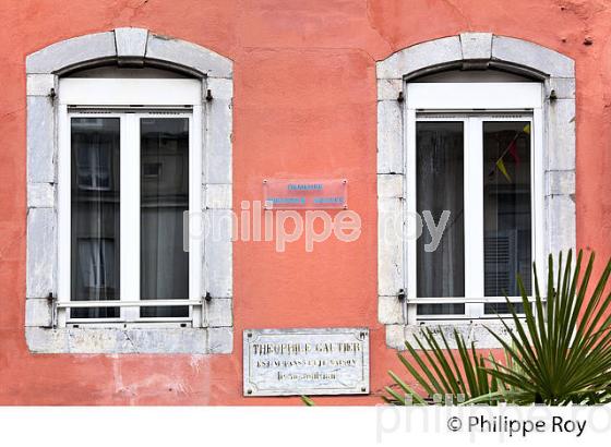 MAISON, THEOPHILE GAUTIER, RUE BRAUHAUBAN,  TARBES, BIGORRE, HAUTES-PYRENEES. (65F04014.jpg)