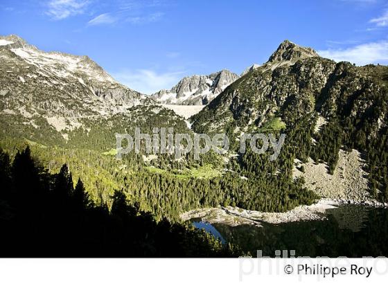 LAC D' OREDON ET MASSIF  DU NEOUVIELLE, VALLEE D' AURE,  HAUTES-PYRENEES. (65F04502.jpg)