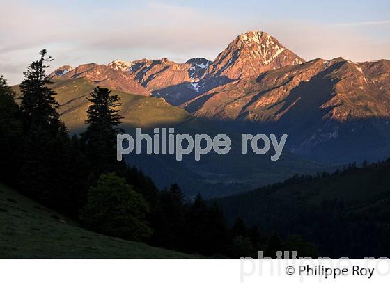 LEVER DE SOLEIL SUR LE PIC DU MIDI DE BIGORRE,  COL D' ASPIN,  HAUTES-PYRENEES. (65F06513.jpg)