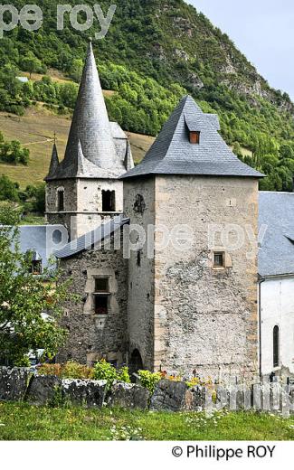 LE VILLAGE D' ANCIZAN,   EN ETE,  VALLEE D' AURE, HAUTES-PYRENEES. (65F06715.jpg)