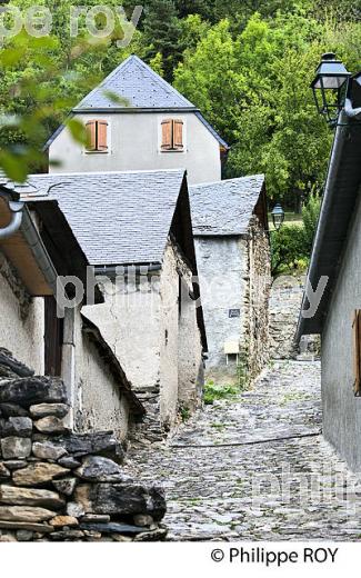 VILLAGE DE GRAILHEN, VALLEE D' AURE, HAUTES-PYRENEES. (65F06731.jpg)