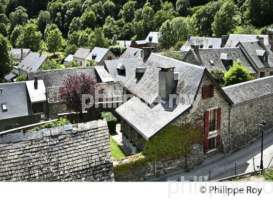 LE VILLAGE PERCHE DE TRAMEZAIGUES, EN ETE,  VALLEE D' AURE, HAUTES-PYRENEES. (65F07135.jpg)