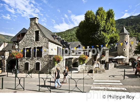 LE VILLAGE DE SAINT-LARY, EN ETE,  VALLEE D' AURE, HAUTES-PYRENEES. (65F07306.jpg)