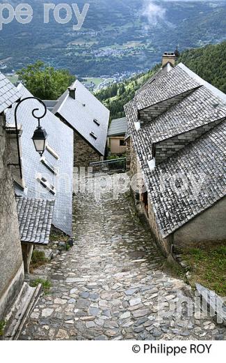 LE VILLAGE PERCHE DE SOULAN, EN ETE,  VALLEE D' AURE, HAUTES-PYRENEES. (65F07423.jpg)